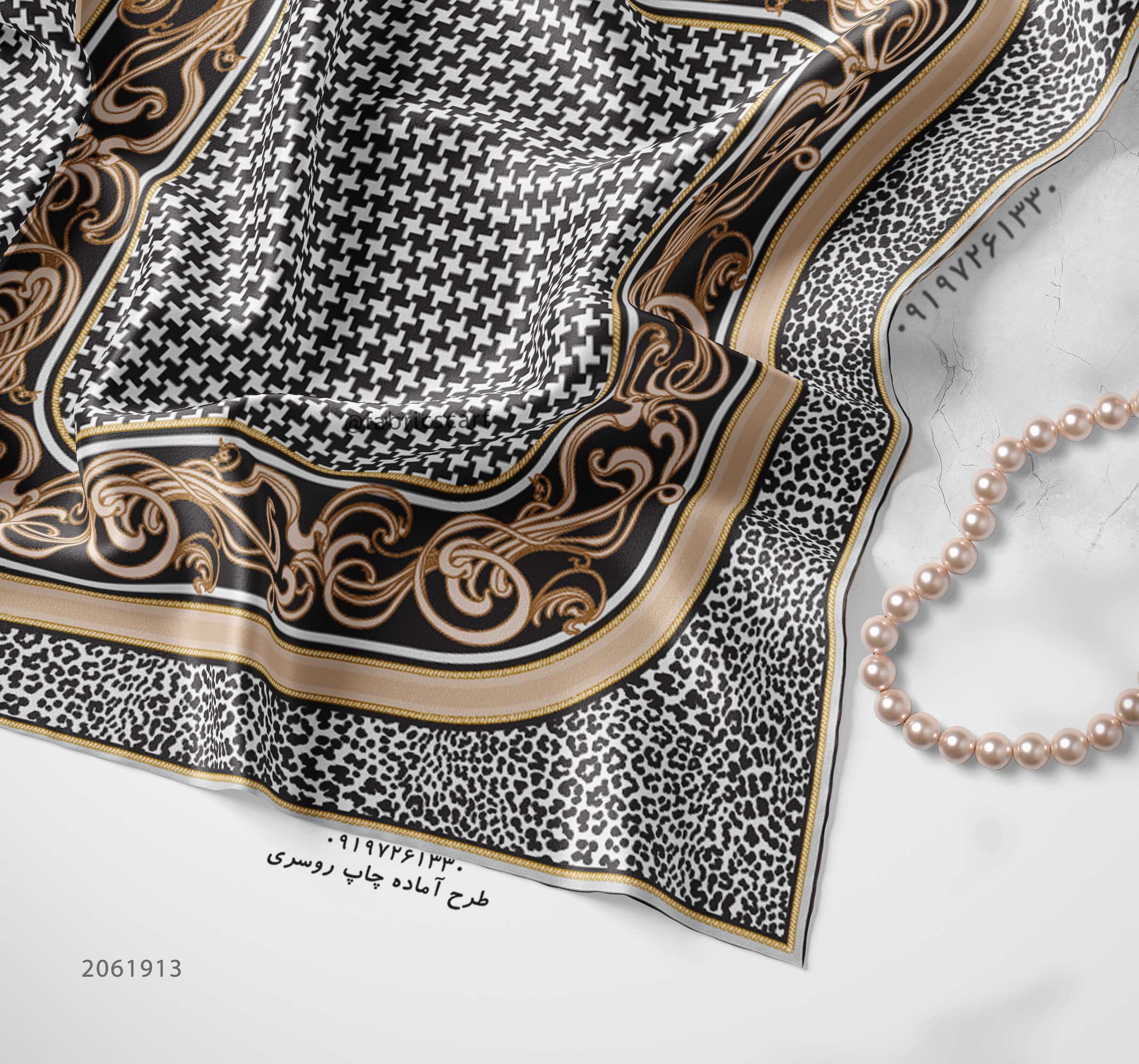 طراحی خاص روسری و سفارش طراحی