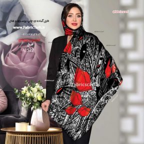 طرح آماده روسری زمینه تیره